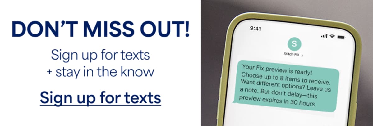 DON&rsquo;T MISS OUT! Sign&nbsp;up for texts + stay in the&nbsp;know. Sign&nbsp;up&nbsp;for&nbsp;texts