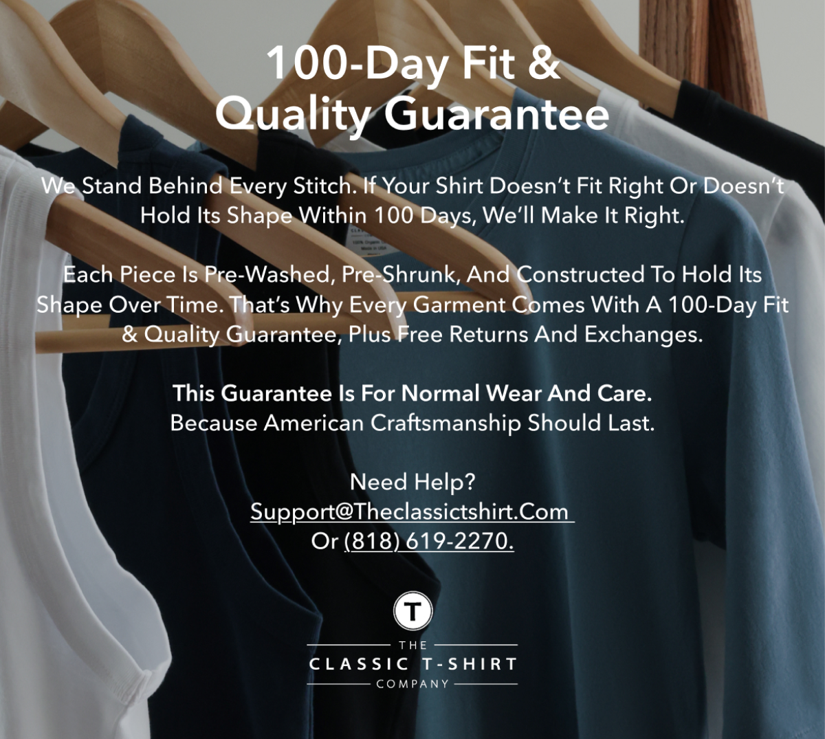 100-Day Fit & Quality Guarantee