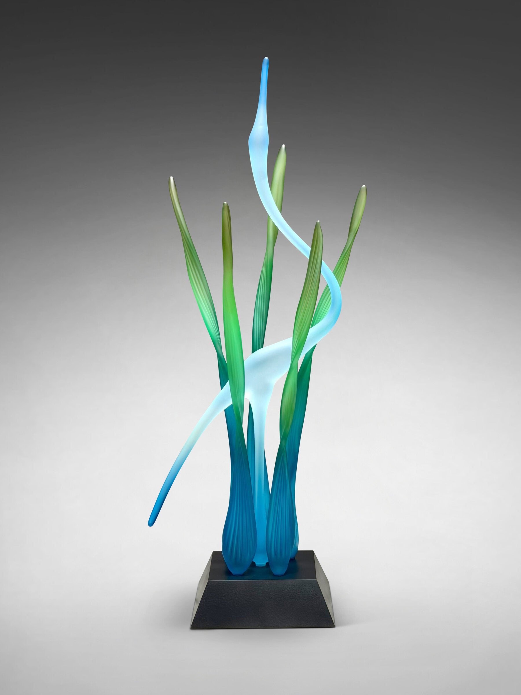 Image of Heron's Cove I, Turquoise - Black Base