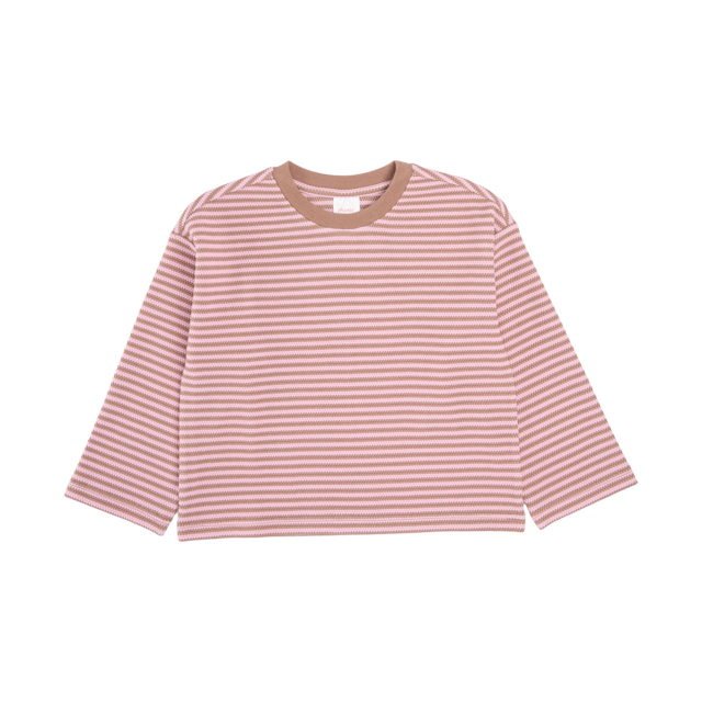 Little Kids Long Sleeve Textured Tee