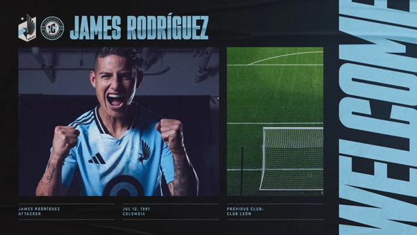 MNUFC Signs James Rodríguez