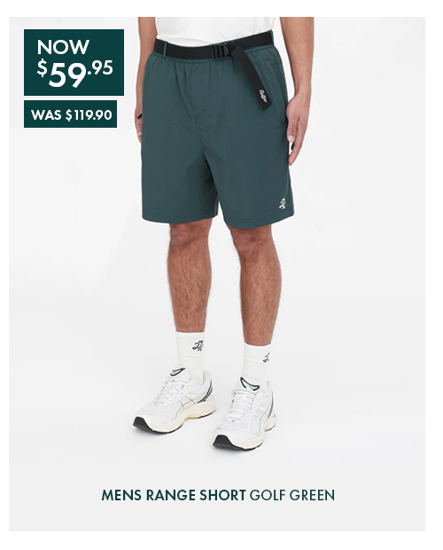 MENS RANGE SHORT GOLF GREEN