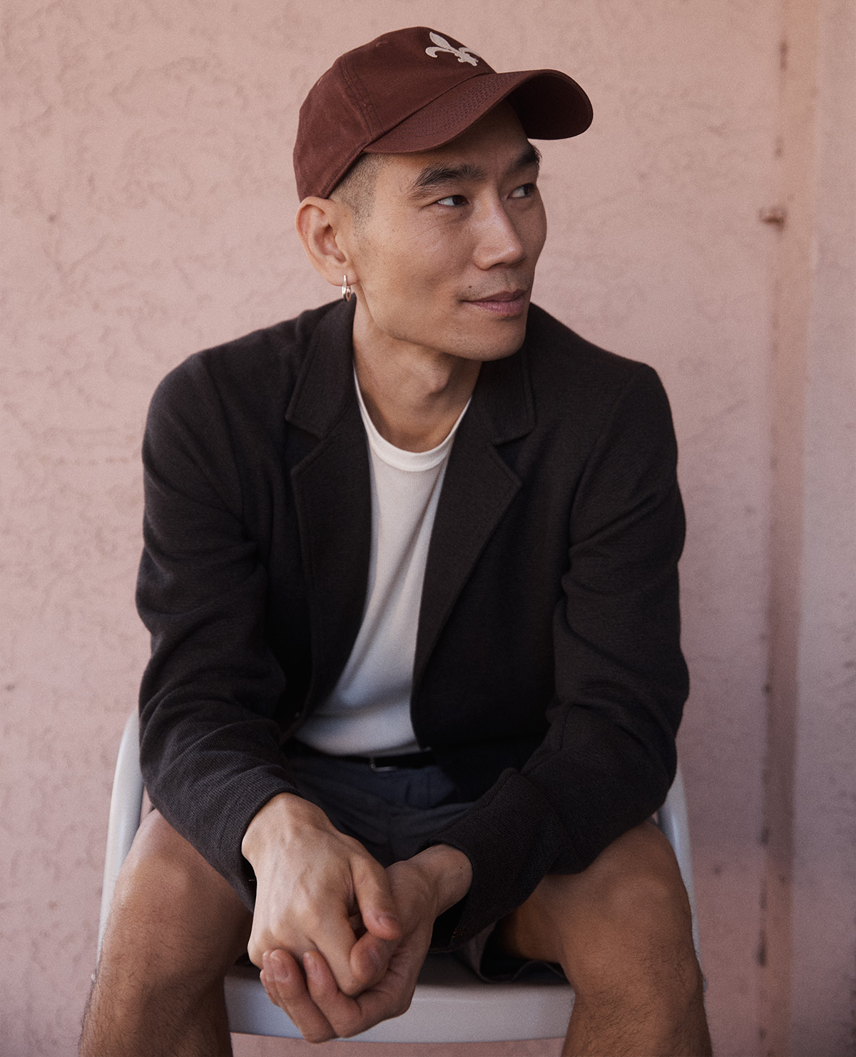Model wears Billy Reid essentials.