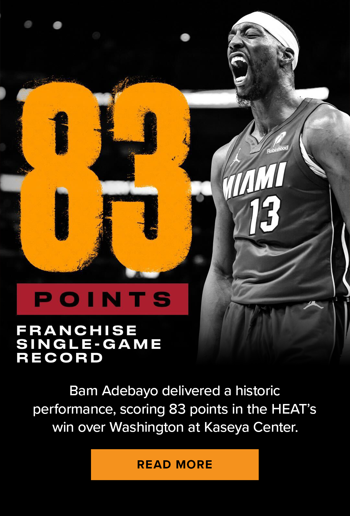 Bam Adebayo's 83 - Read More