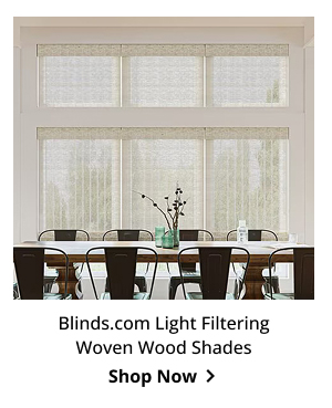 Blinds.com Light Filtering Woven Wood Shades | Shop Now >