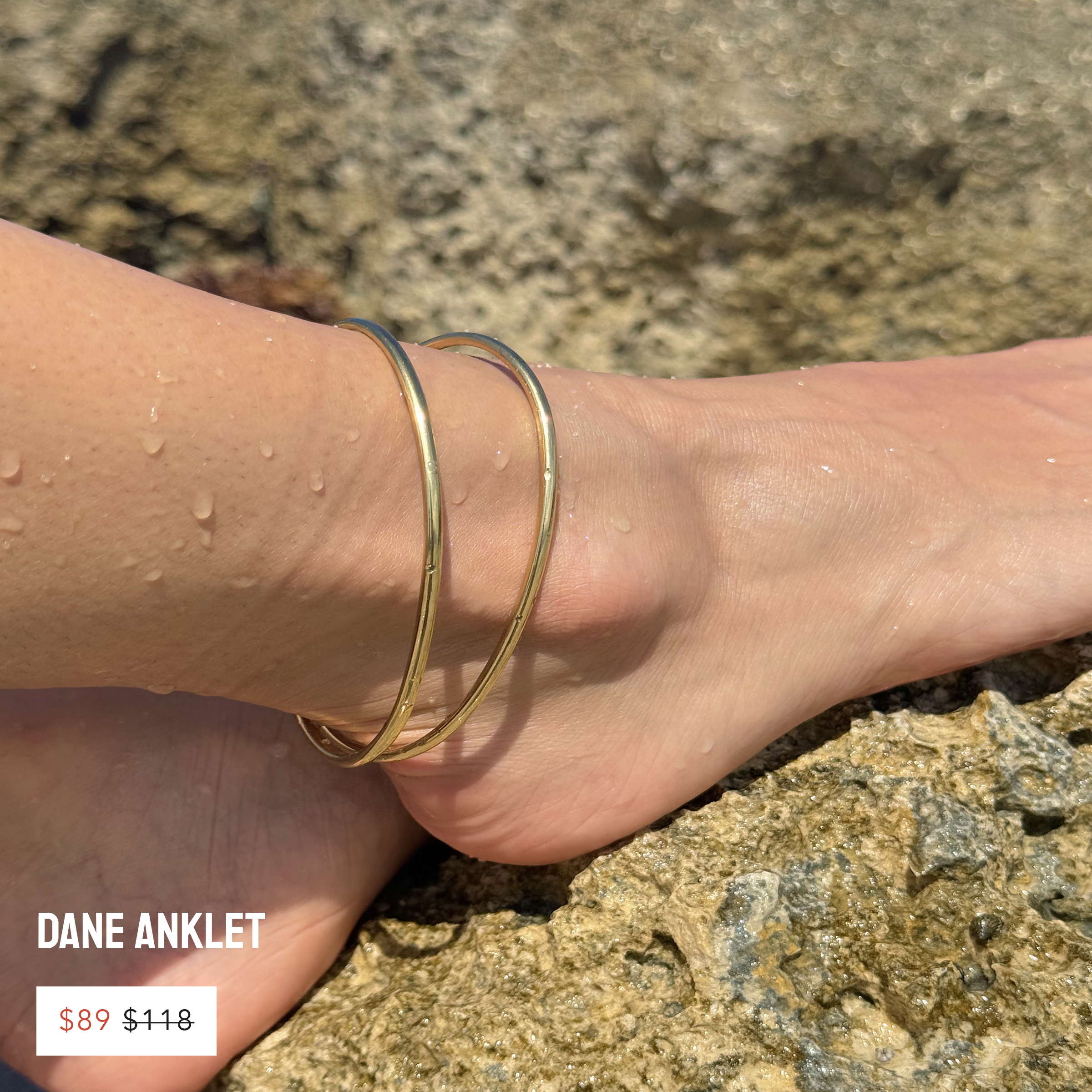 dane anklet stack summer sale