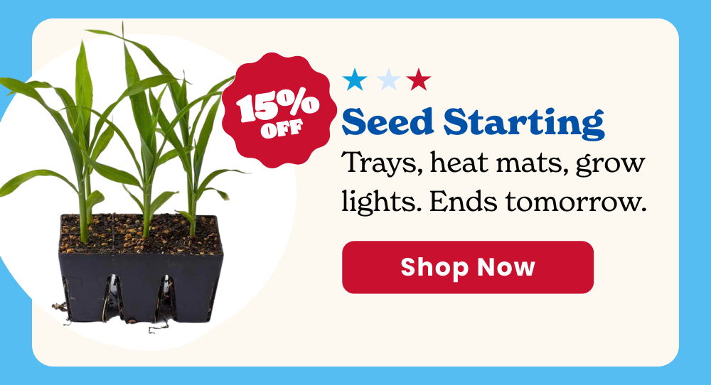 Trays, heat mats, grow lights, humidity domes. Everything you need to get fall seedlings going.