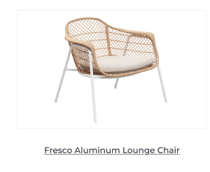 Gloster Fresco Aluminum Lounge Chair