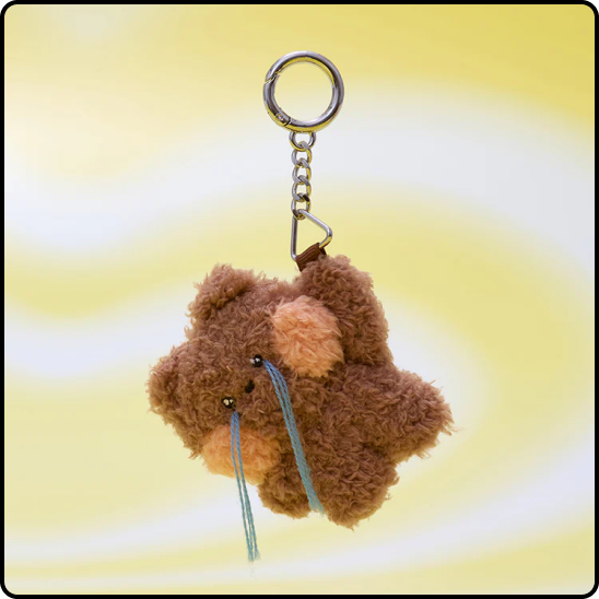 LINE FRIENDS minini Expression Plush Keyring