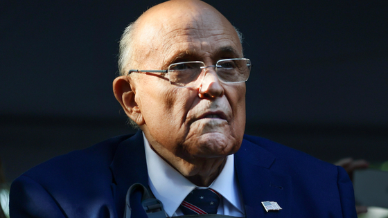 Former NYC Mayor Rudy Giuliani attends the annual 9/11 Commemoration Ceremony at the National 9/11 Memorial and Museum in New York City