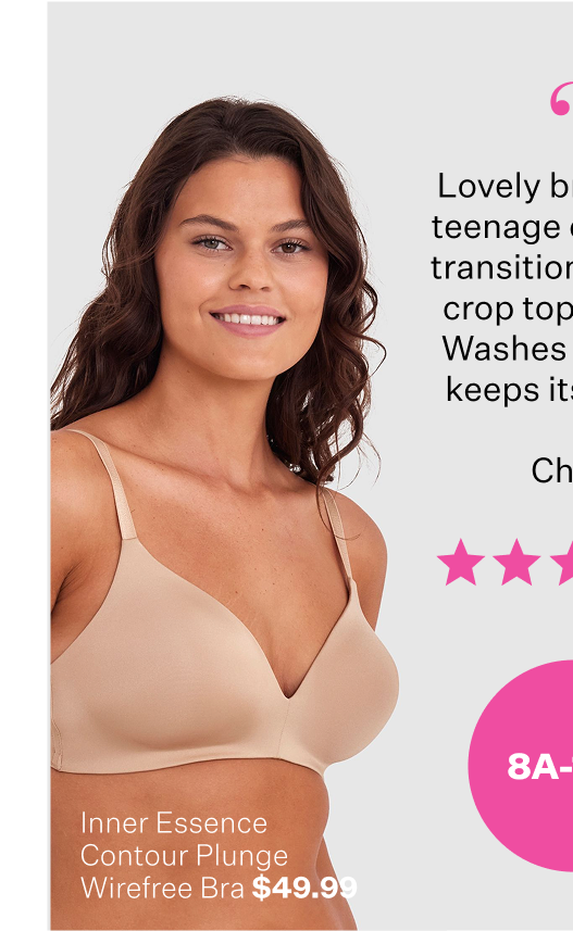 Inner Essence Contour Plunge Wirefree Bra