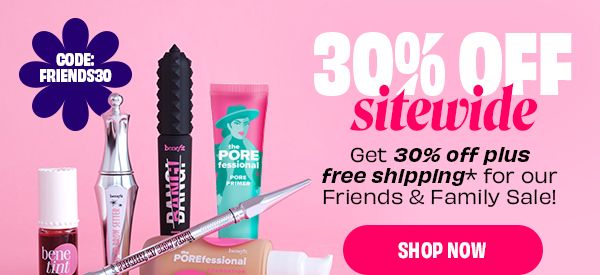 Friends & Family | 30% off sitewide | Use code: FRIENDS30