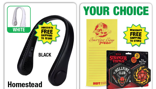 Homestead Neck Fan - ONLY $4.99 After Rebate*!