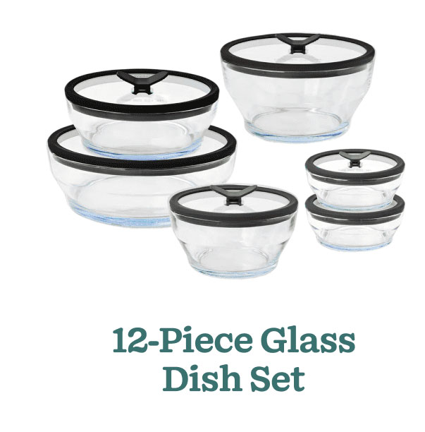 12-Piece Glass Dish Set