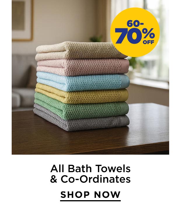All Bath Towels & Co-Ordinates