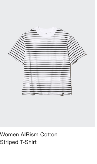 product3women0airism0cotton0striped0tshirt