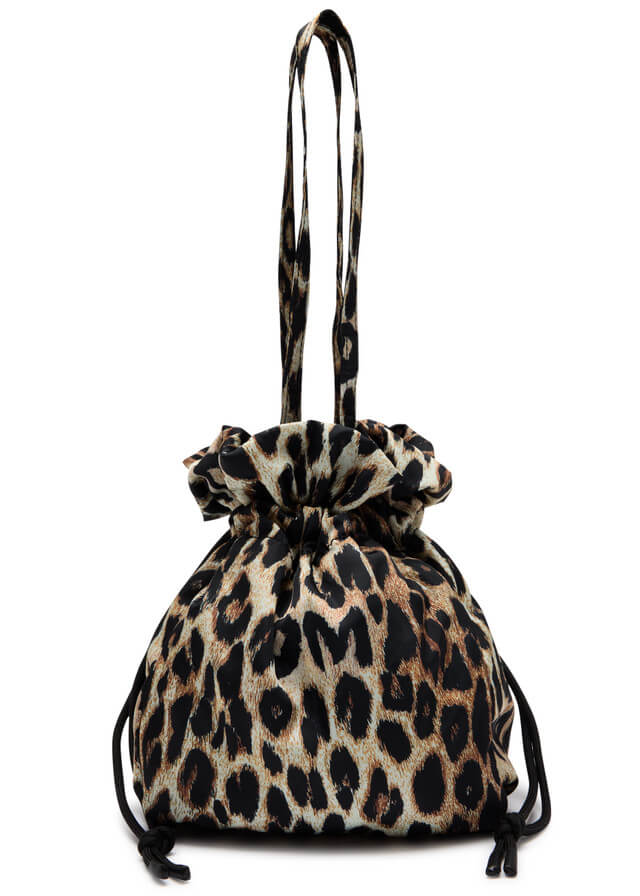 DAMSON MADDER Leopard-print shell top handle bag