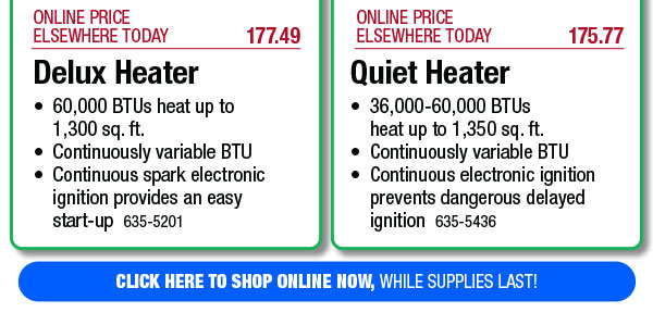 Your Choice - Dyna-Glo™ 60,000 BTU Propane Forced Air Portable Heater - FREE Shipping To Store!