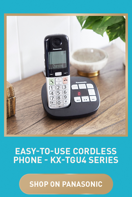 Easy-to-Use Cordless Phone with Flashlight and Quick-Touch Dialing - KX-TGU4 Series