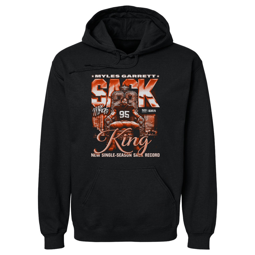Image of Myles Garrett Cleveland Sack King WHT