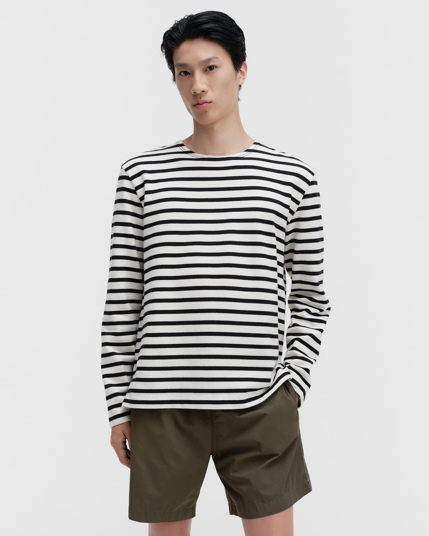 Skip Stripes Men’s crew-neck breton top