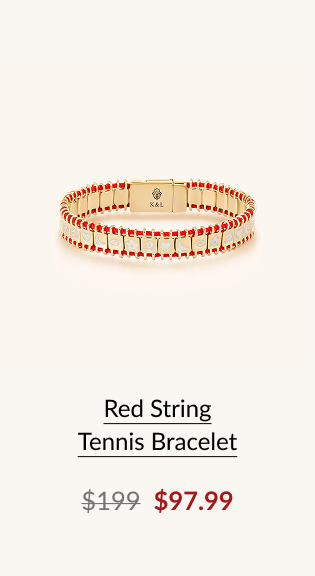 Red String Tennis Bracelet