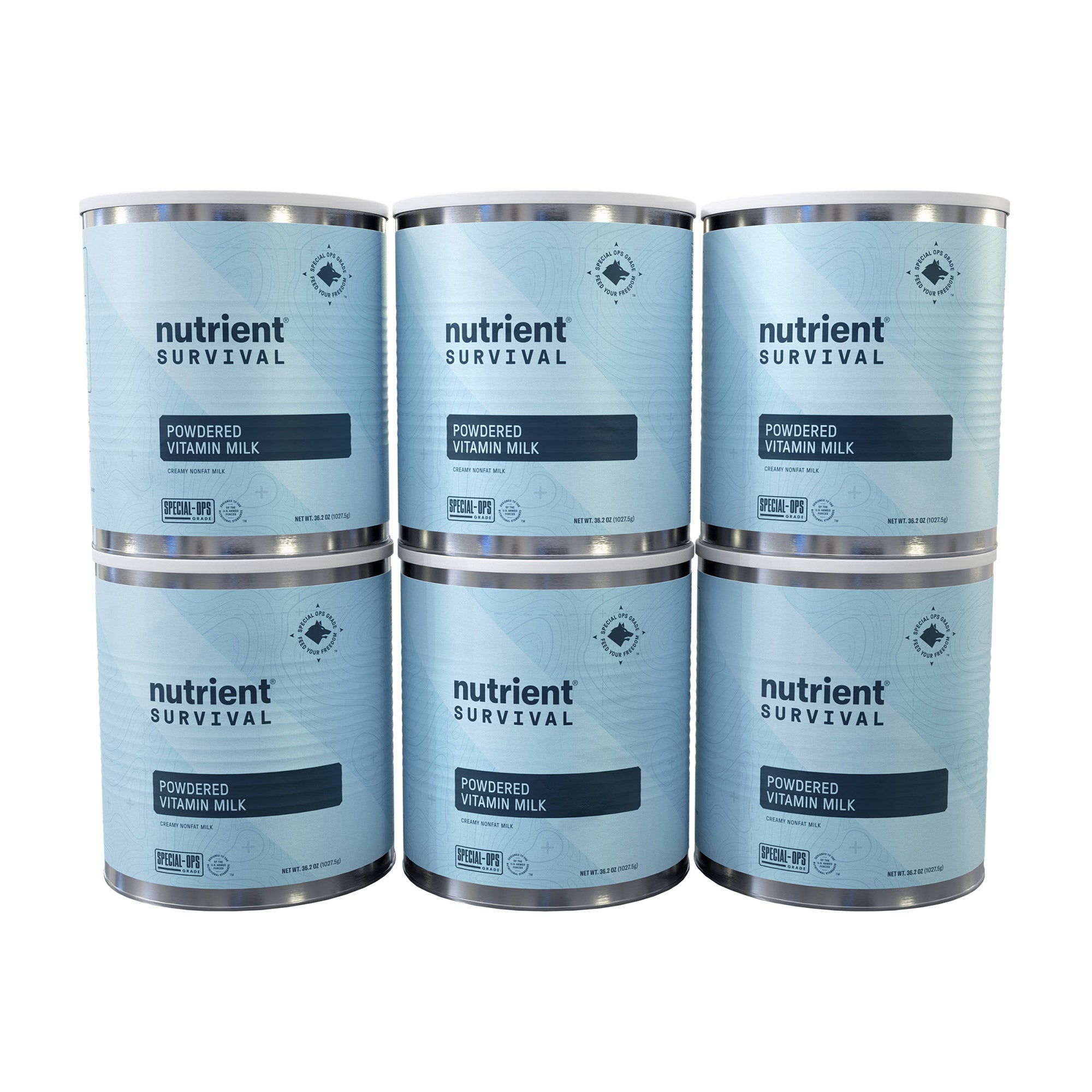Nutrient Survival Powdered Milk 6-P ack, (360 Total Servings)