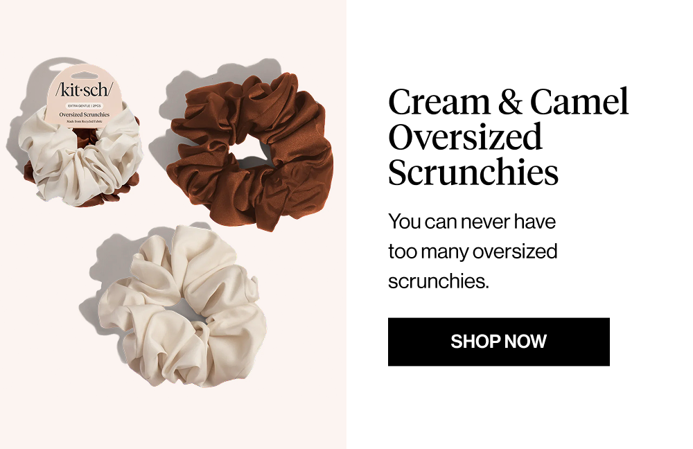 Cream Camel Oversized Scrunchies. You can never have too many oversized scrunchies.