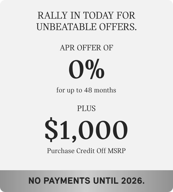 Rally in today for unbeatable offers.