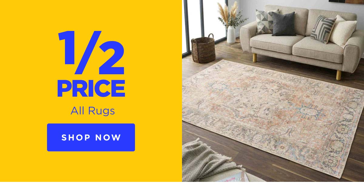 1/2 Price All Rugs