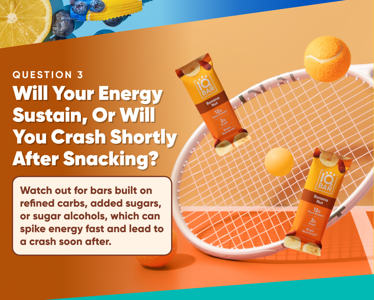 an image of a tennis racket with oranges and energy bars