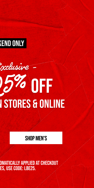 Extra 25% off Shop Men's