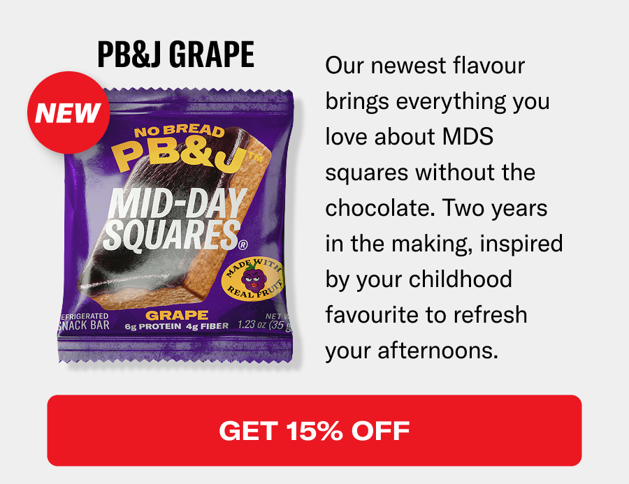 Our newest flavour brings everything you love about MDS without the chocolate. 