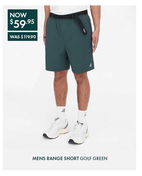 MENS RANGE SHORT GOLF GREEN
