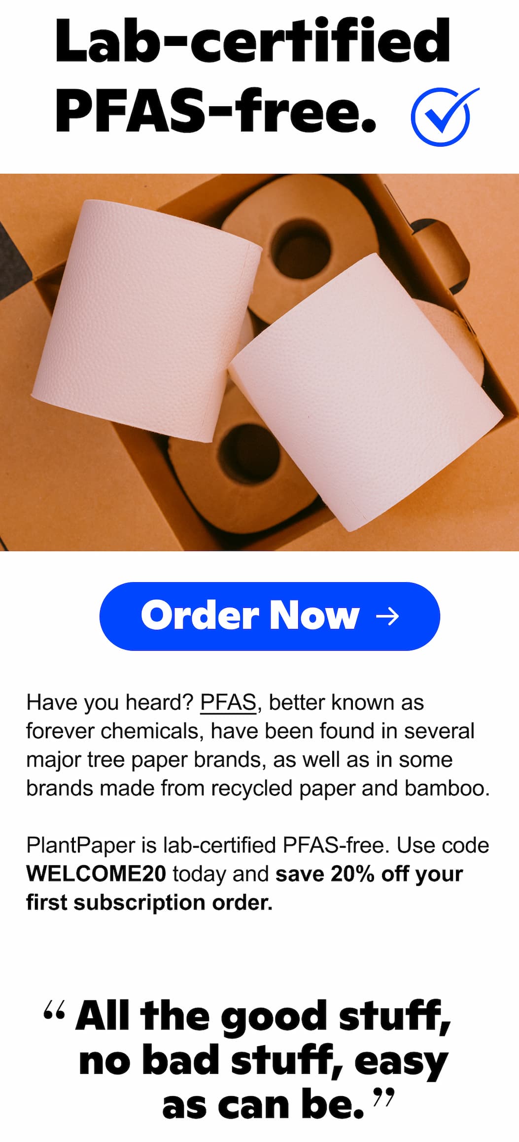 Welcome discount