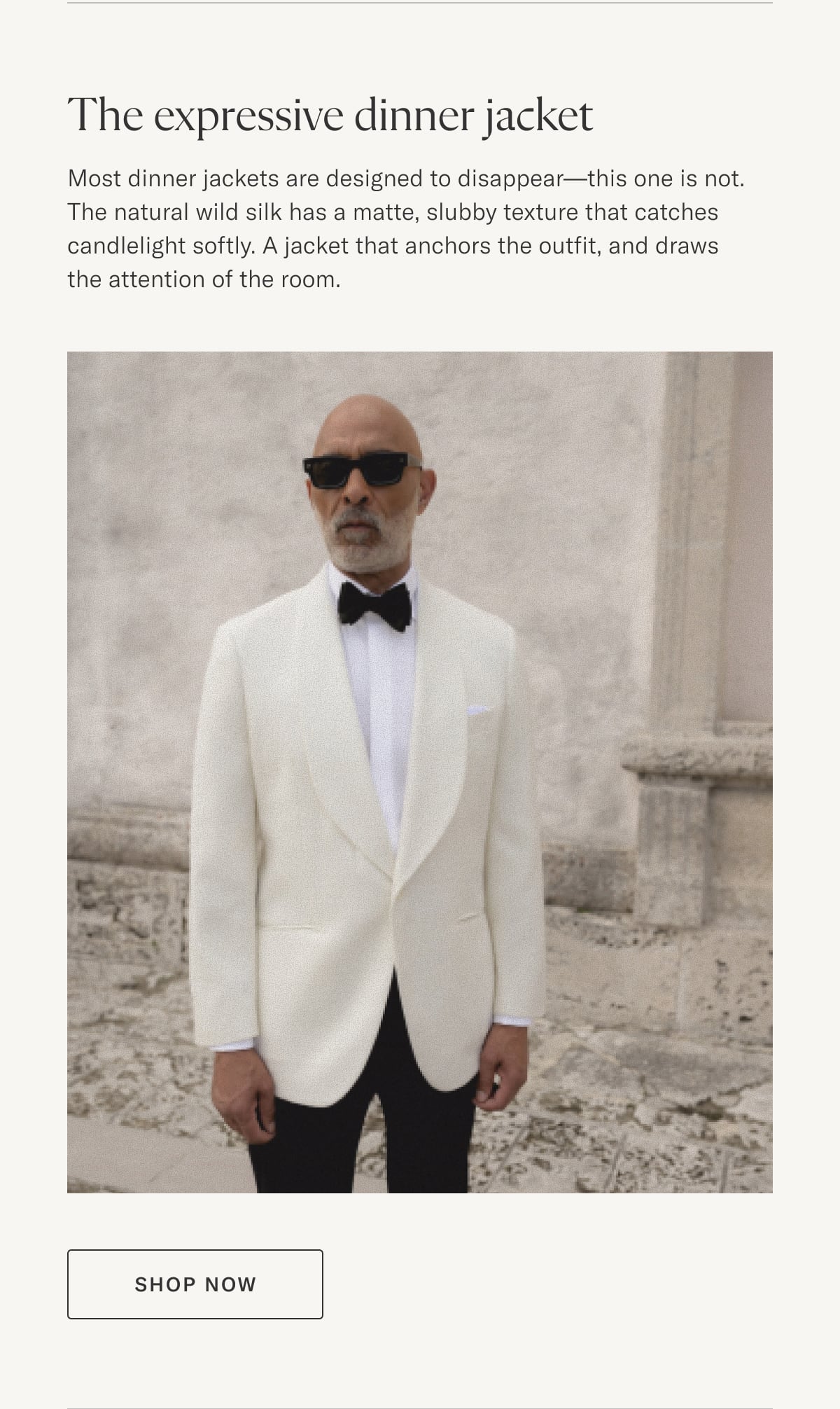 The expressive dinner jacket