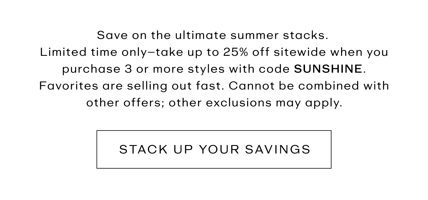 Stack Up Your Savings