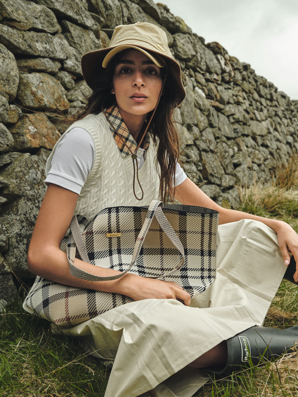 Layla Tartan Large Tote Bag