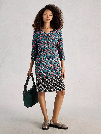 Shop Tallie V Neck Dress Jersey