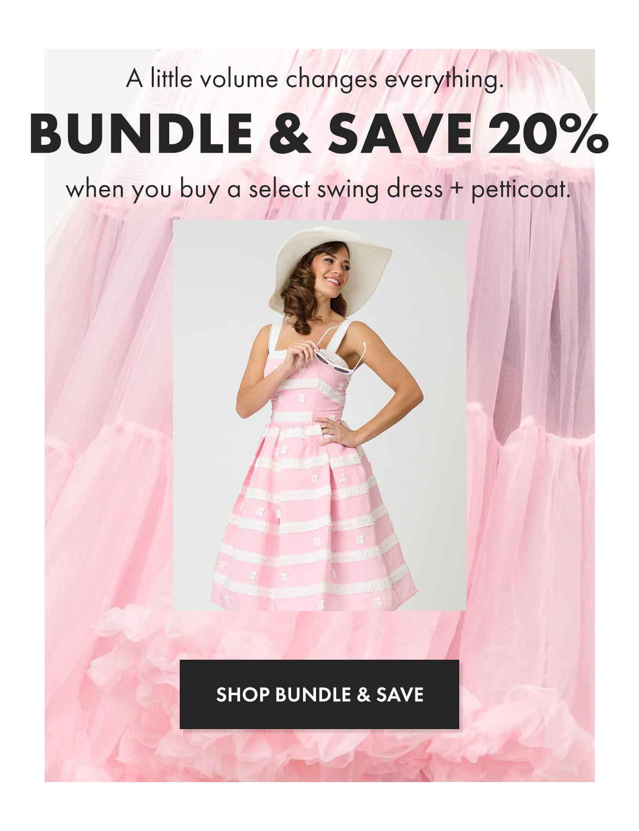 Bundle and Save 20% when you buy a dress + petticoat