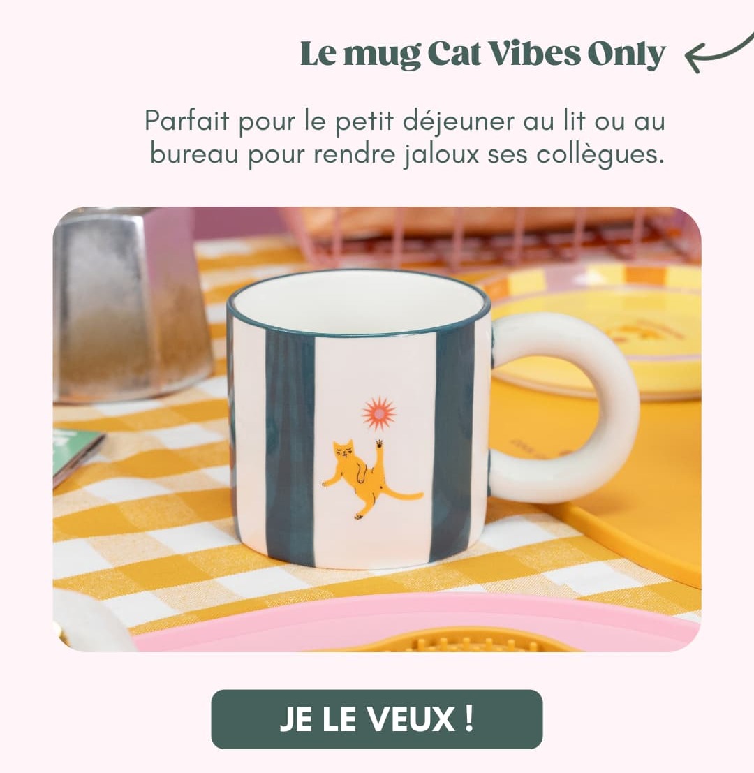Le mug Cat Vibes Only