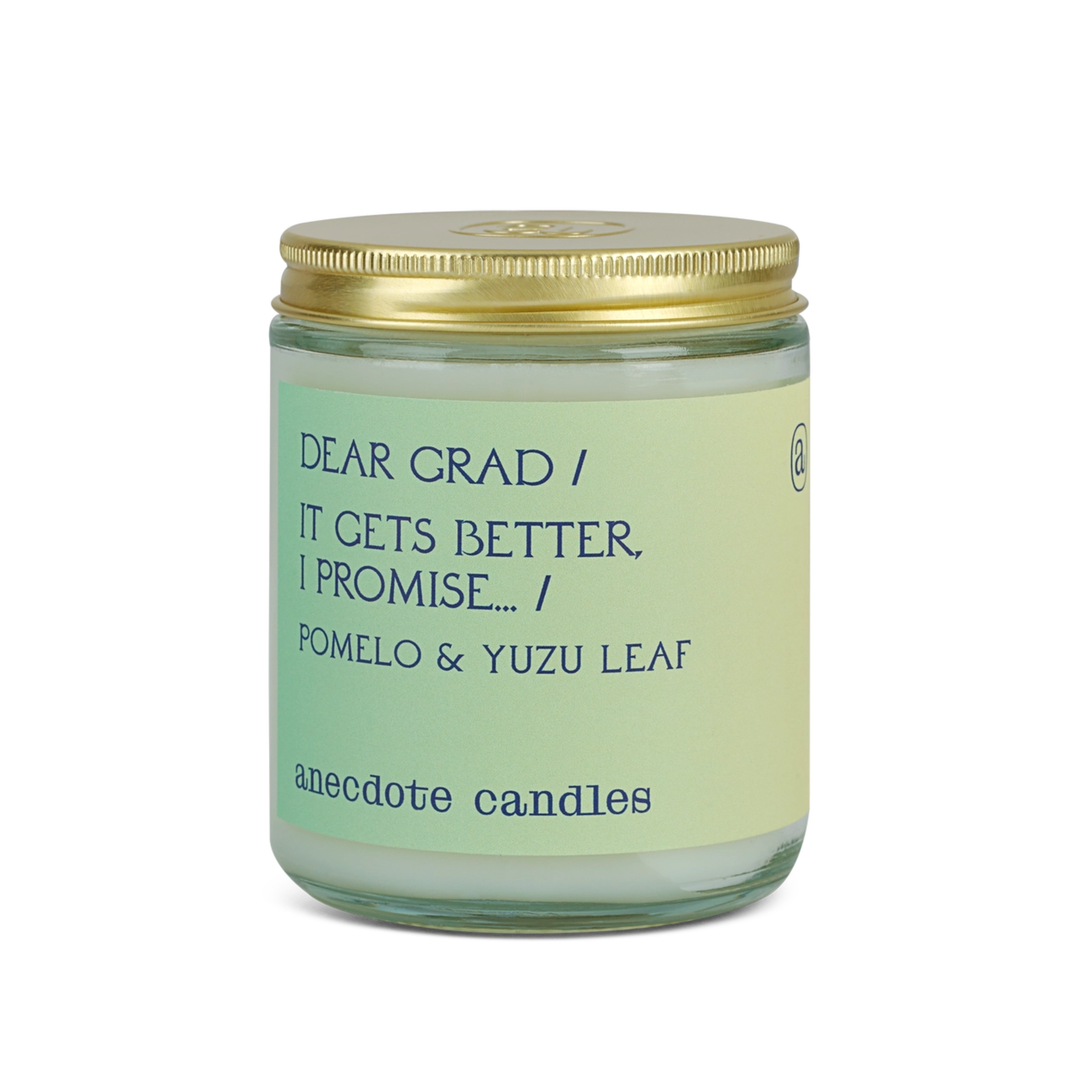 Image of Dear Grad (Pomelo & Yuzu Leaf) Glass Jar Candle