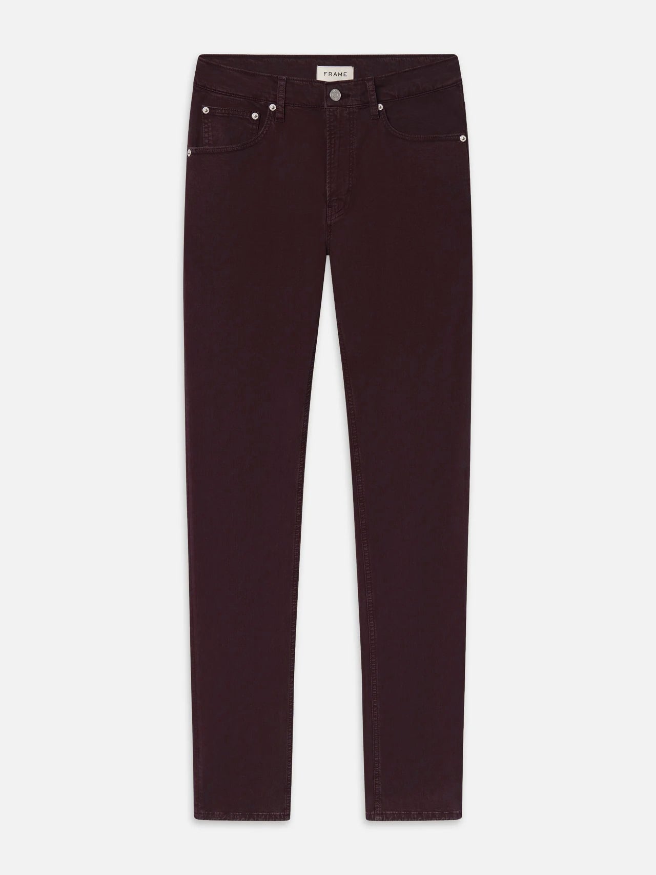 MODERN STRAIGHT STRETCH TWILL IN DEEP BROWN