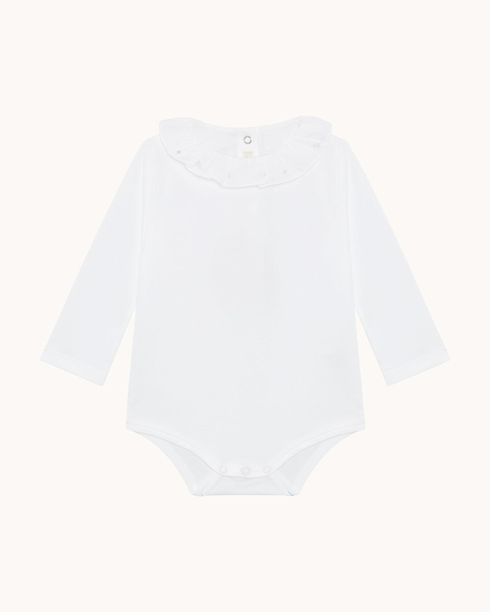 Image of Athena Embroidered Ruffle Collar Onesie