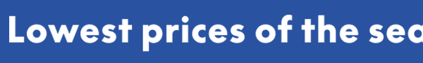 Lower prices of the season