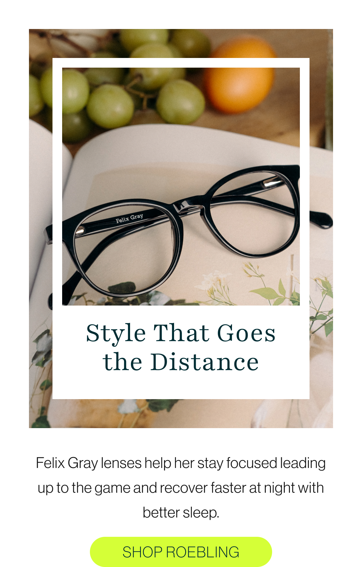 Style That Goes the Distance