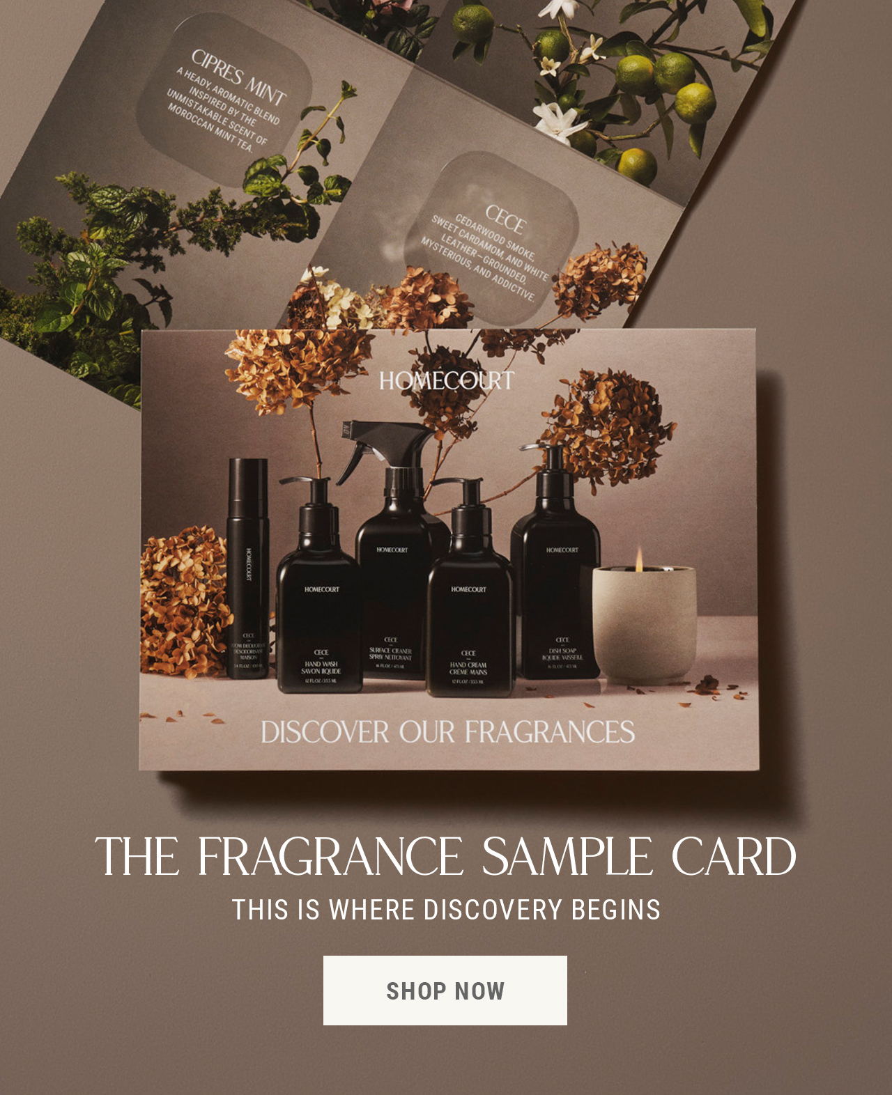 The Fragrance Sample Card — This is where discovery begins. Shop Now.