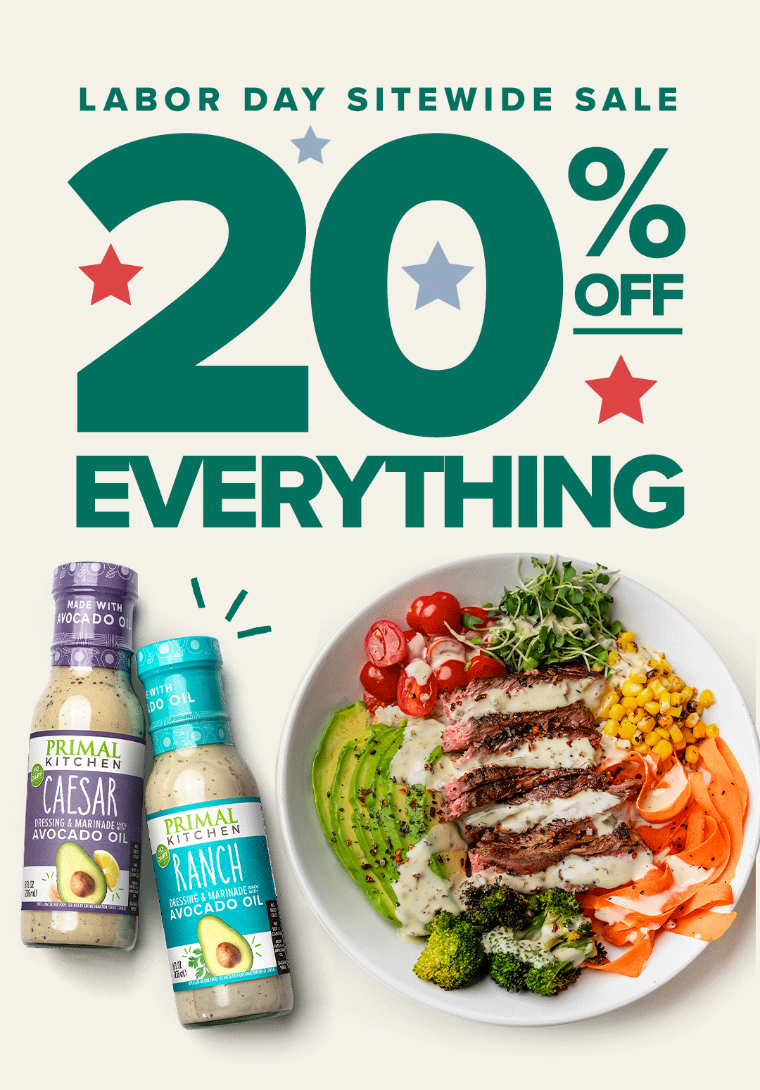 Labor Day Sale: 20% Off Everything. 