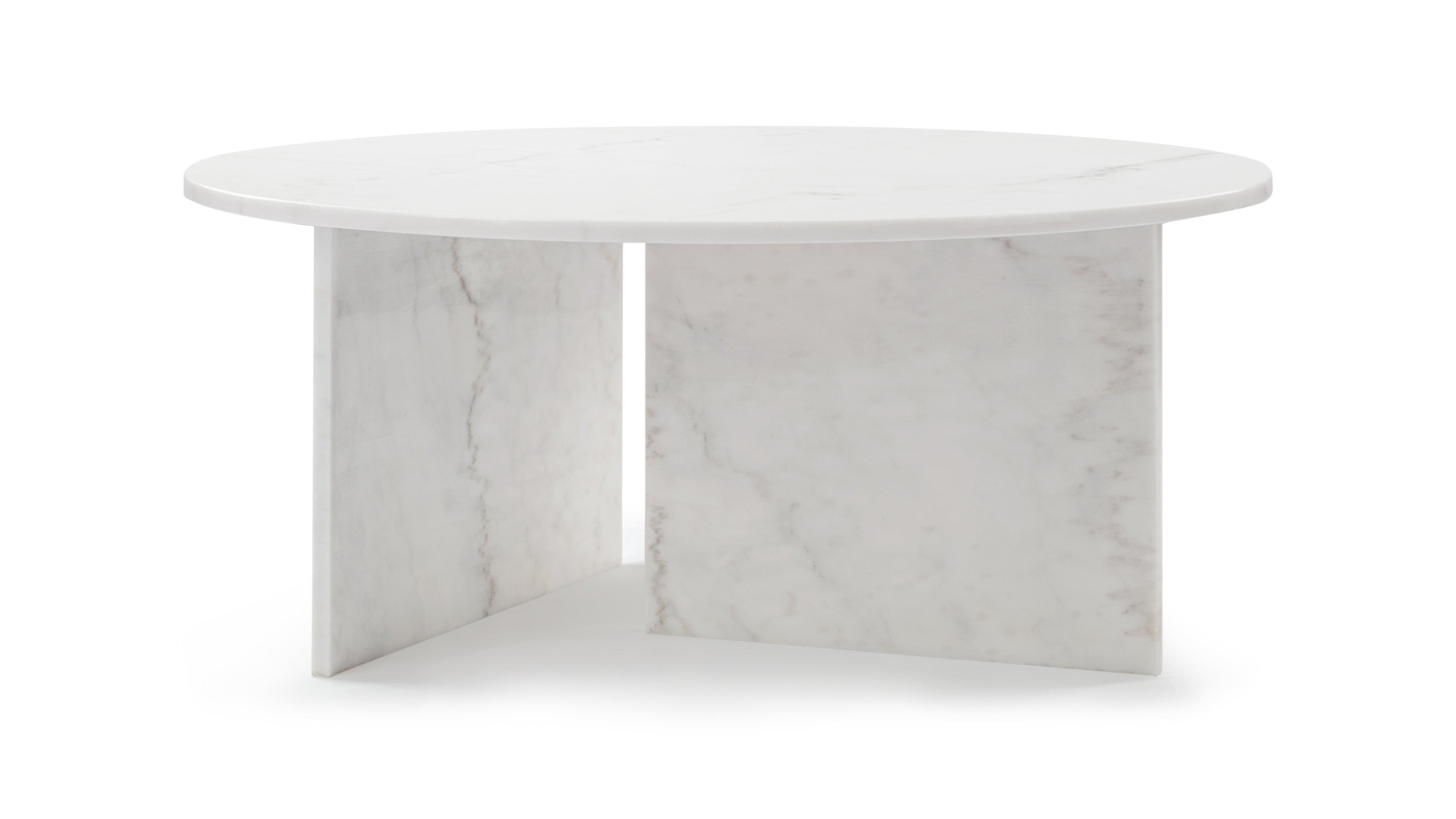 Image of Olivia - Olivia Coffee Table, Round, White Marble