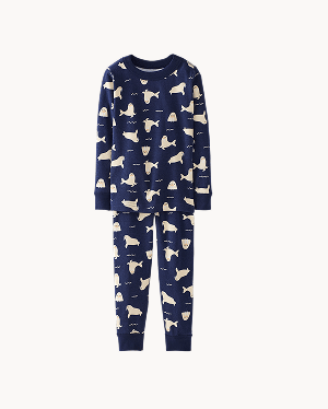 HannaJams™ Pajama Set | Wally Walrus on Navy